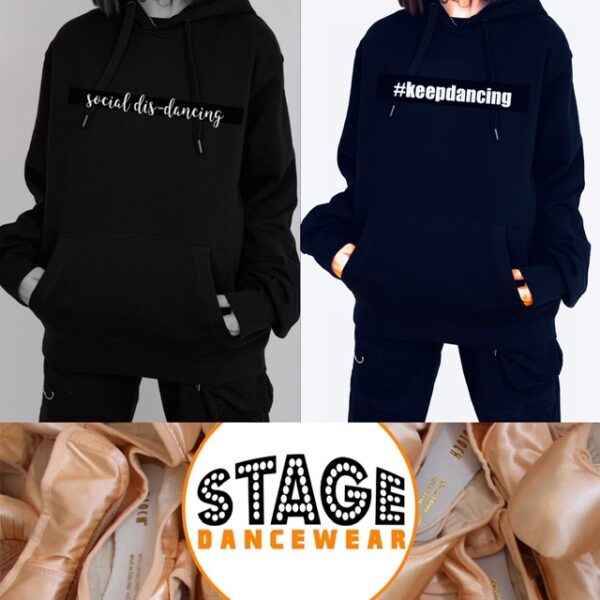 C214EBE2-75FF-439B-A961-A821B6EB72FF Social dis-dancing full hoodie by Stage Dancewear