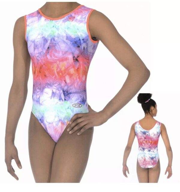 9FDAB623-D366-416F-9C9B-AE87E892CE4E The Zone Calypso Print Gymnastics Leotard