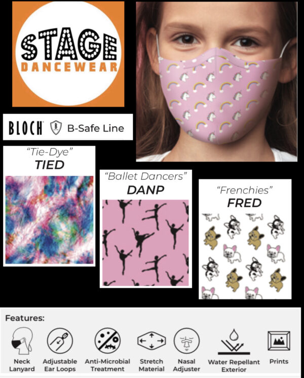 Bloch Pattern Face Mask - Stage Dancewear