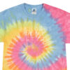 E877E836-E8B5-454D-B794-1E4440ABD4AF Dancers do it better Rainbow tie dye crop tee by Stage Dancewear
