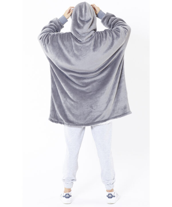 Oversized cosy reversible sherpa hoodie
